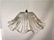 Mid-Century Portuguese Farmhouse Clear Glass Bowl Hanging Lamp, 1960s, Image 4