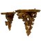 Carved Wooden and Gilded Wall Pedestals, Set of 2, Image 3