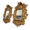Espejos de cornucopia de madera tallada en dorado. Juego de 2, Imagen 6