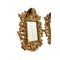 Espejos de cornucopia de madera tallada en dorado. Juego de 2, Imagen 2