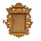Espejos de cornucopia de madera tallada en dorado. Juego de 2, Imagen 4