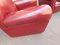 Fauteuils Vanity Fair en Cuir Bordeaux, 1980s, Set de 2 23