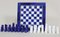 Schachtisch mit Schachfiguren aus handgeschnitztem Zedernholz, 1990er, 17 . Set 6