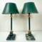 Empire Style Table Lamps on Marble Base, 1950s, Set of 2, Image 1