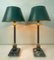 Lampes de Bureau Style Empire sur Socle en Marbre, 1950s, Set de 2 6