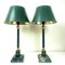 Lampes de Bureau Style Empire sur Socle en Marbre, 1950s, Set de 2 2
