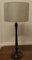 Tall Turned Table Lamp in Dark Wood, 1920s, Image 1