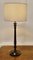 Lámpara de mesa alta torneada de madera oscura, años 20, Imagen 4