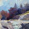 Leopold Scheiring, paisaje, años 20, óleo sobre cartón, Imagen 3