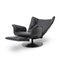 Reclining Black Leather Armchairs, 1970s, Set of 2, Image 6