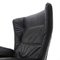 Fauteuils Inclinables en Cuir Noir, 1970s, Set de 2 12