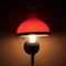 Rote Wandlampen aus Opalglas, 1960er, 2er Set 2