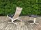 Scandinavian Chair with Footstool, 1970s, Set of 2 6