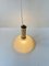 Italian Art Deco Revival Pendant Lamp in Brass and Glass, 1970s 8