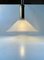 Italian Art Deco Revival Pendant Lamp in Brass and Glass, 1970s 7