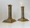 Antique English Gilt Ormulo Bronze Candlesticks by Samuel Clark, 19th Century, Set of 2, Image 4