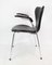 Series Seven Chair Model 3207 with Black Leather by Arne Jacobsen for Fritz Hansen, 2000s 3