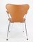 Series Seven Chair Model 3207 of Cognac Leather attributed to Arne Jacobsen from Fritz Hansen, 2000s 7