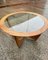 Teak Coffee Table with Glass Top, 1960s 2