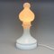 Lámpara de mesa Bishop de vidrio atribuida a Ivan Jakes, años 70, Imagen 7