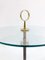 Mid-Century Italian Brass and Glass Side Table, 1960s 2