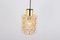 Large Amber Bubble Glass Pendant attributed to Helena Tynell, Limburg, Germany, 1970s 9