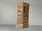 German Double Shade Wicker and Wood Pendant Lamp, 1960s, Image 7