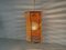 Lámpara colgante alemana de doble pantalla de mimbre y madera, años 60, Imagen 8