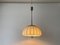 Mid-Century Modern Adjustable Brass Pendant with Fabric Shade from WKR, Germany, 1970s, Image 6