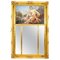 Antique French Painted & Parcel Gilt Trumeau Mirror, 19th Century 1