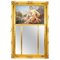 Antique French Painted & Parcel Gilt Trumeau Mirror, 19th Century, Image 1