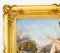 Espejo Trumeau francés antiguo pintado y dorado, siglo XIX, Imagen 8