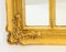 Espejo Trumeau francés antiguo pintado y dorado, siglo XIX, Imagen 15