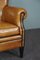 Fauteuil en Cuir de Mouton Marron 9