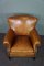 Brown Sheep Leather Armchair, Image 5