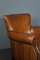 Brown Sheep Leather Armchair 6