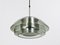 Scandinavian Pendant Lamp in Smoked Glass and Aluminum in the style of Fog & Mørup, Denmark, 1960s 14