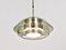 Scandinavian Pendant Lamp in Smoked Glass and Aluminum in the style of Fog & Mørup, Denmark, 1960s 4