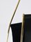 Mid-Century Magazine Rack in Brass and Black Leather attributed to Carl Auböck, Austria, 1950s, Image 7