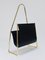 Mid-Century Magazine Rack in Brass and Black Leather attributed to Carl Auböck, Austria, 1950s, Image 12