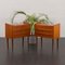 Tables de Chevet Vintage en Teck, Danemark, 1960s, Set de 2 2