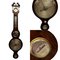 Viktorianisches Barometer in Palisandergehäuse, konvexem Glas & versilberten Zifferblättern 17