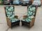 Mid-Century Oak Armchairs in Bright Jungle Print 15