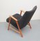 Armchair in Cherry and Velor, 1950s 7