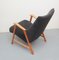 Fauteuil en Merisier et Velours, 1950s 7