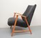 Armchair in Cherry and Velor, 1950s 6