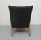 Armchair in Cherry and Velor, 1950s 8