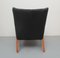 Armchair in Cherry and Velor, 1950s, Image 8