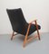 Armchair in Cherry and Velor, 1950s 2