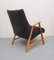 Fauteuil en Merisier et Velours, 1950s 2